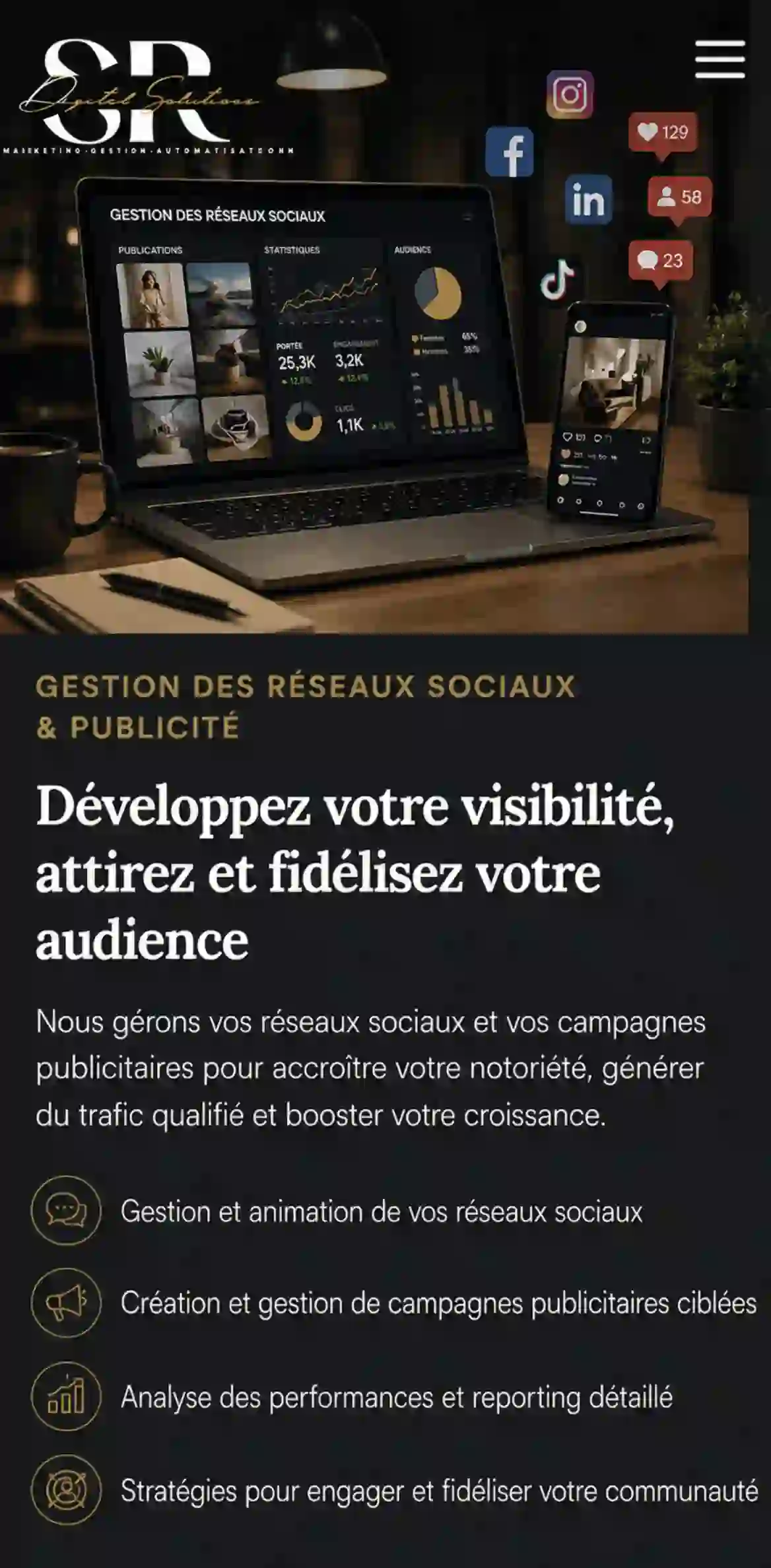 Marketing digital sr digitalsolutions services gestion reseaux sociaux publicites lorient