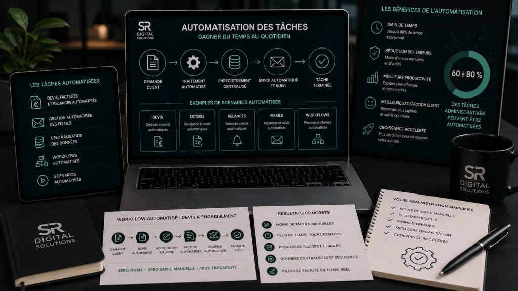 Automatisation activités administratives 2. automatisation taches gagner du temps