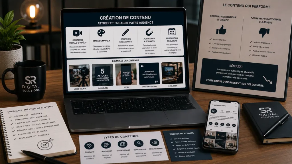 Gestion de vos réseaux sociaux et publicités creation contenu attirer engager votre audience