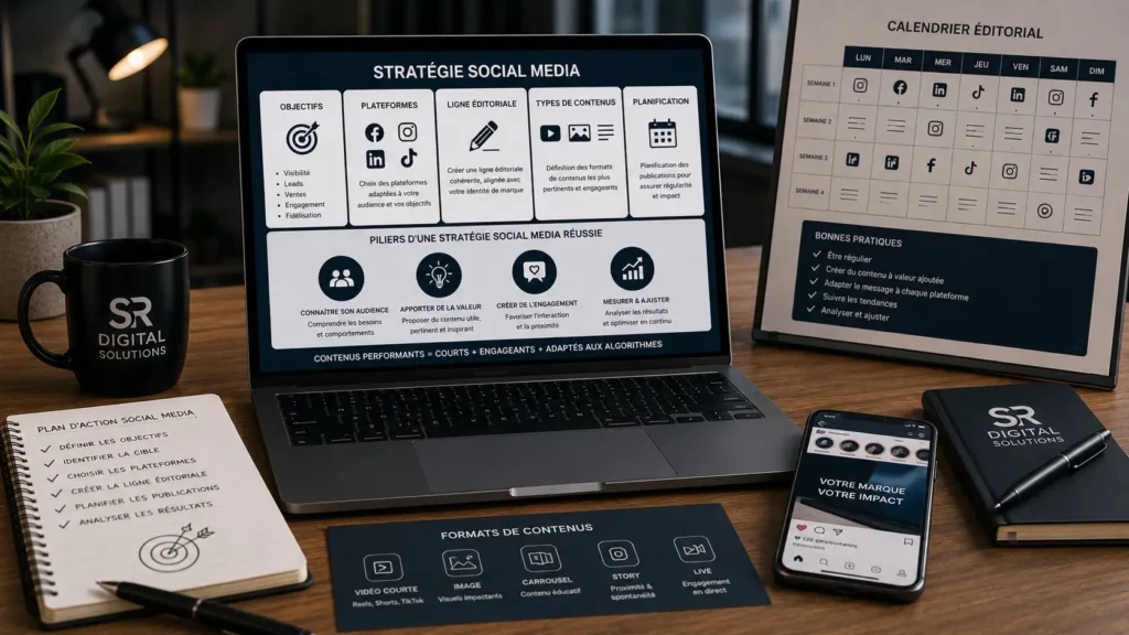 Gestion de vos réseaux sociaux et publicités strategie sociale media structurer votre presence